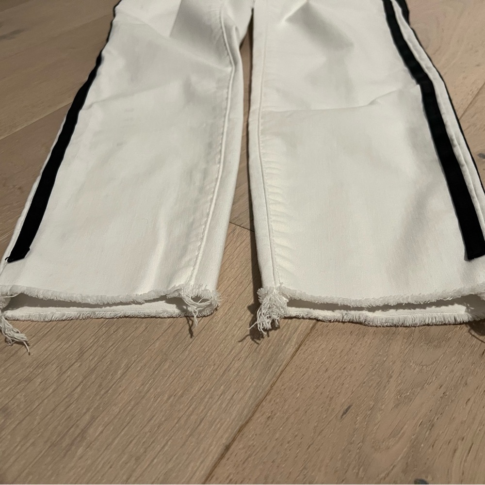 Articles of Society White Denim with Black Accent Stripes - Picture 8 of 10